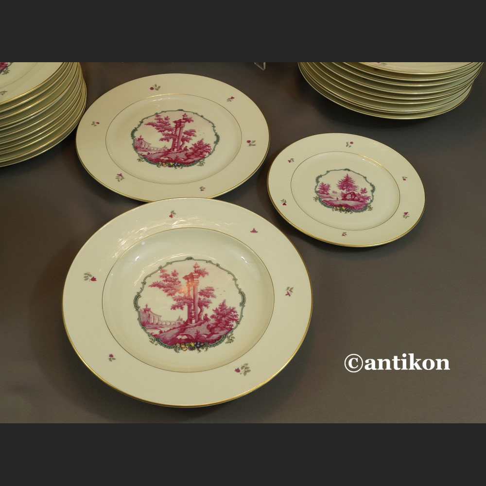 Serwis Rosenthal Ivory 12 osobowy obiadowy ze scenkami Unkat 