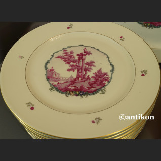 Serwis Rosenthal Ivory 12 osobowy obiadowy ze scenkami Unkat 