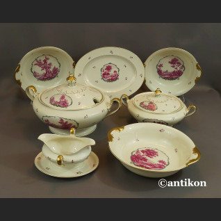 Serwis Rosenthal Ivory 12 osobowy obiadowy ze scenkami Unkat 