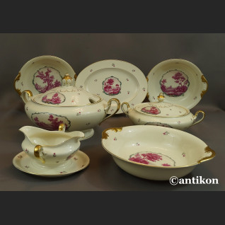 Serwis Rosenthal Ivory 12 osobowy obiadowy ze scenkami Unkat 