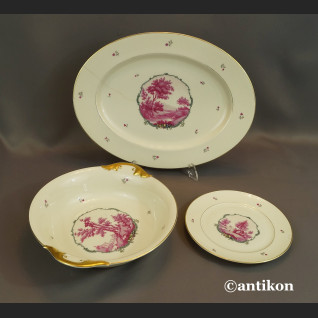 Serwis Rosenthal Ivory 12 osobowy obiadowy ze scenkami Unkat 