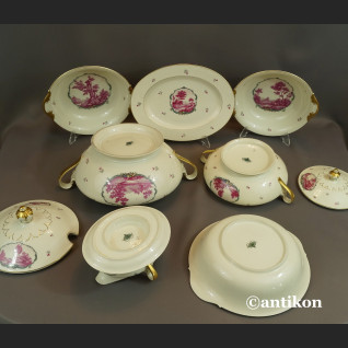 Serwis Rosenthal Ivory 12 osobowy obiadowy ze scenkami Unkat 