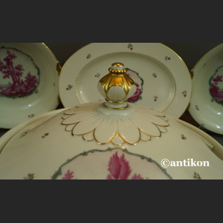 Serwis Rosenthal Ivory 12 osobowy obiadowy ze scenkami Unkat 