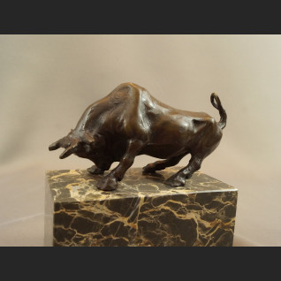 Byk giełdowy rzeźba z brązu hossa 