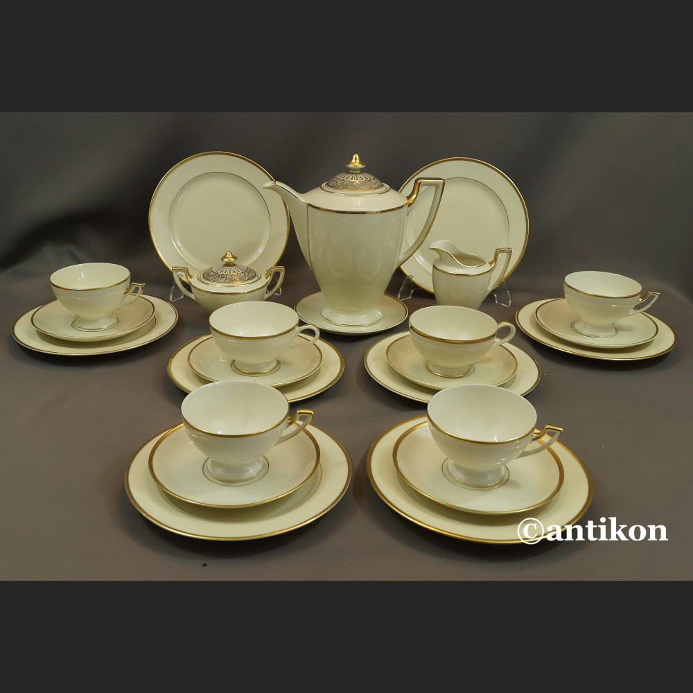 Thomas Ivory  Rosenthal  serwis kawowy dla 6 osób empire