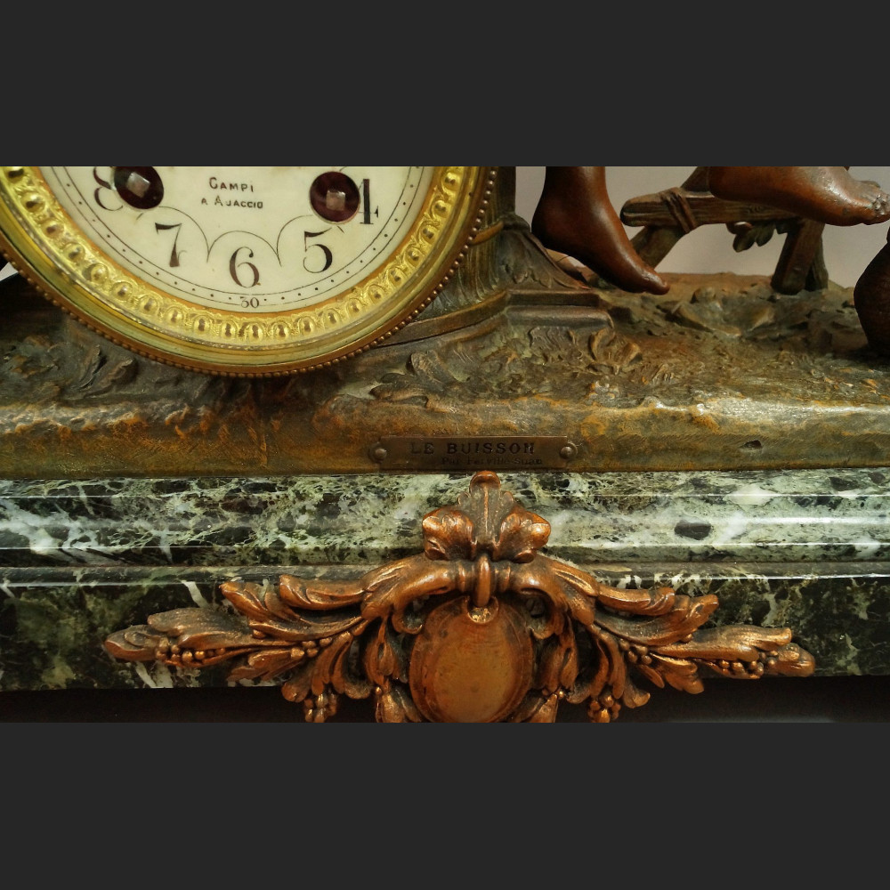 Zegar kominkowy antyk  Francja 1900r 