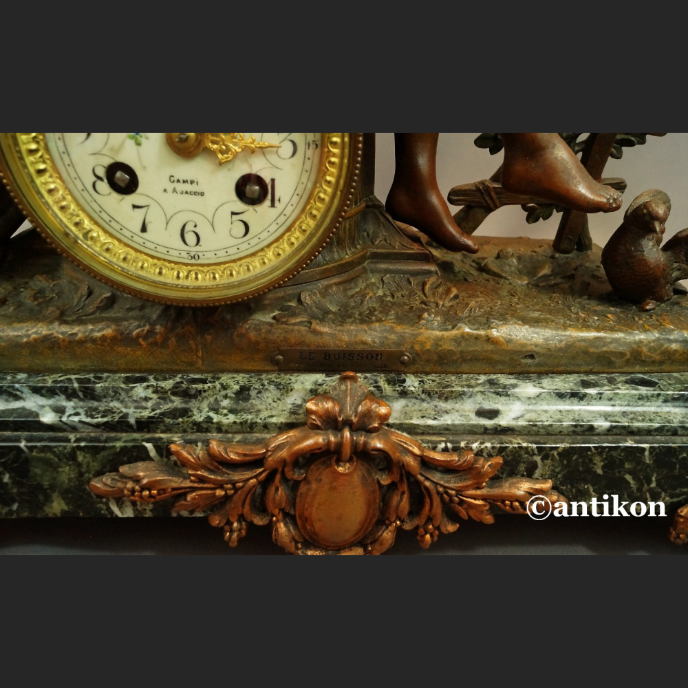Zegar kominkowy antyk  Francja 1900r 
