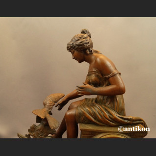 Zegar kominkowy antyk  Francja 1900r 