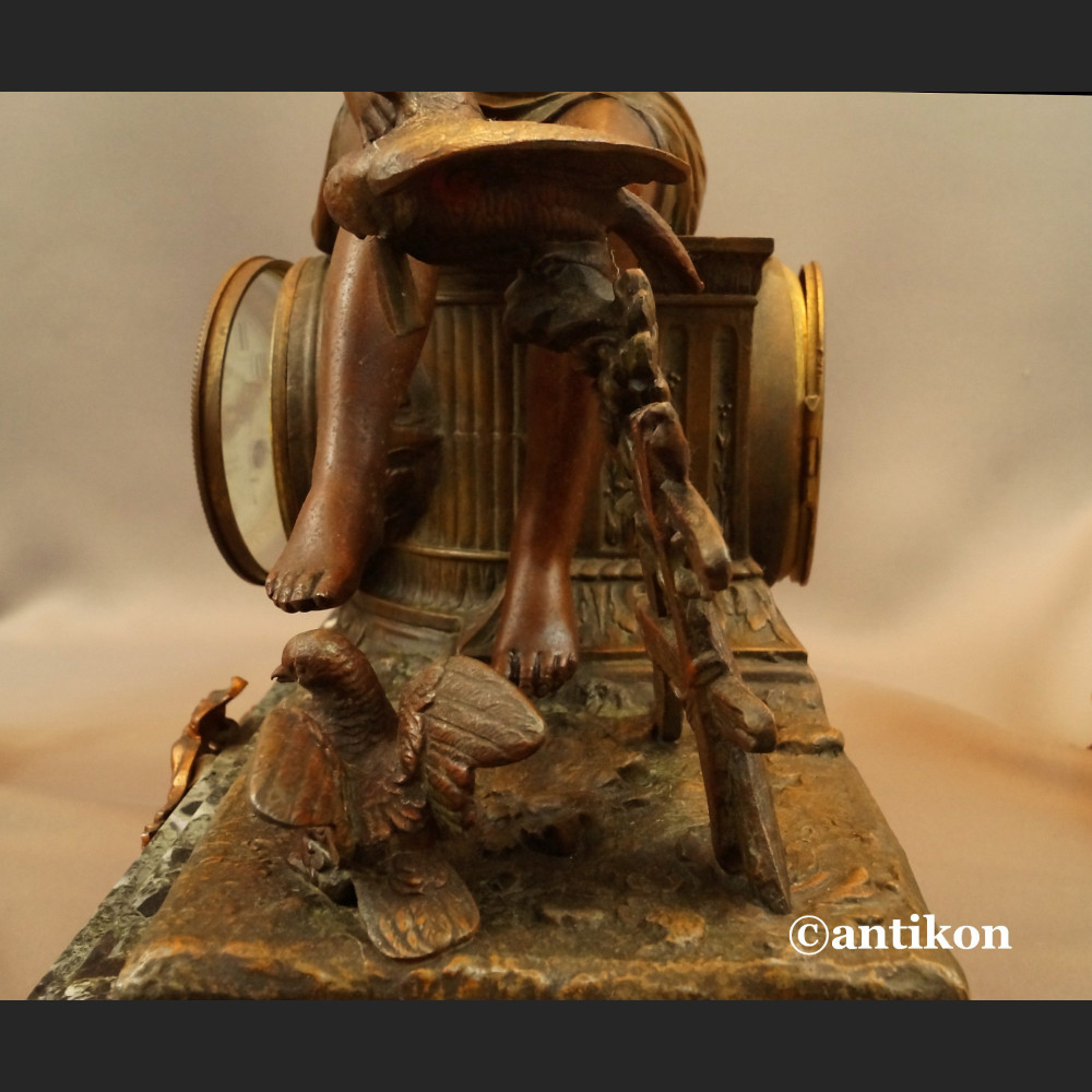 Zegar kominkowy antyk  Francja 1900r 