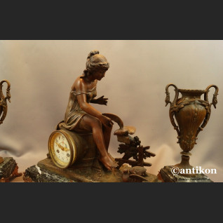 Zegar kominkowy antyk  Francja 1900r 