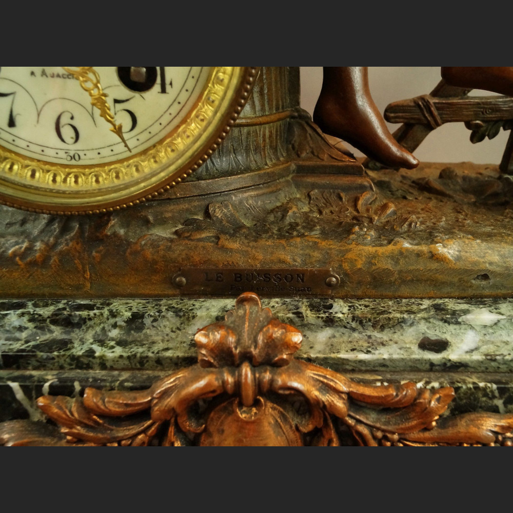 Zegar kominkowy antyk  Francja 1900r 