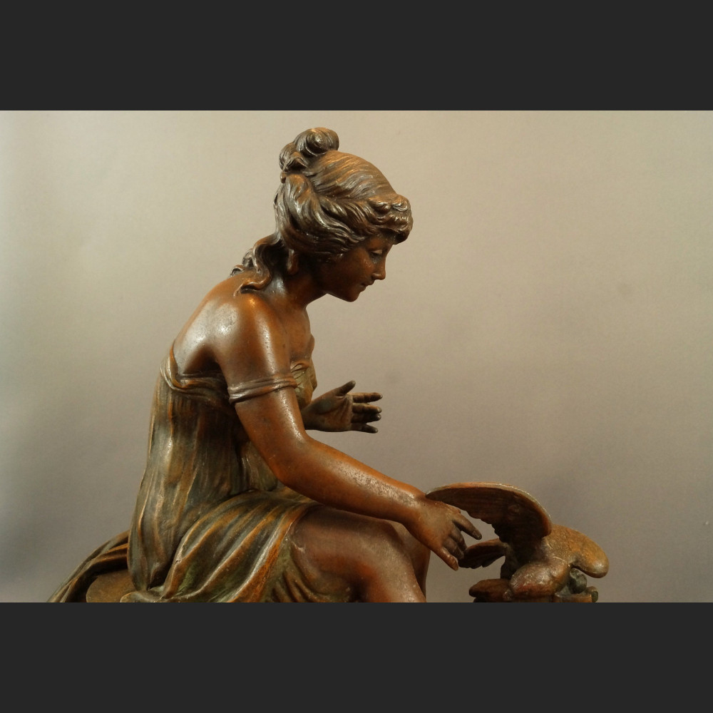 Zegar kominkowy antyk  Francja 1900r 