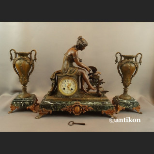 Zegar kominkowy antyk  Francja 1900r