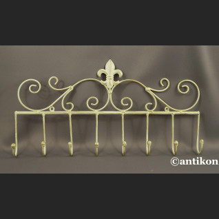 Wieszak biały metalowy