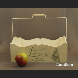 Pojemnik do pralni łazienki Loundry Room drewniany vintage 