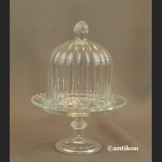 Patera szklana na nóżce