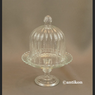 Patera szklana na nóżce