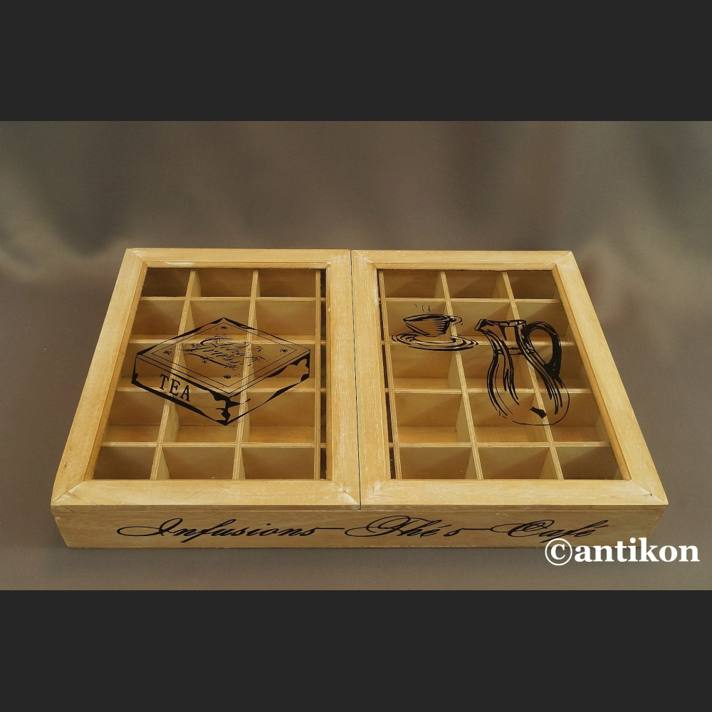 Drewniana skrzyna na herbaty vintage Drewniana skrzyna na herbaty vintage
