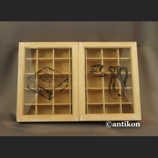 Drewniana skrzyna na herbaty vintage Drewniana skrzyna na herbaty vintage