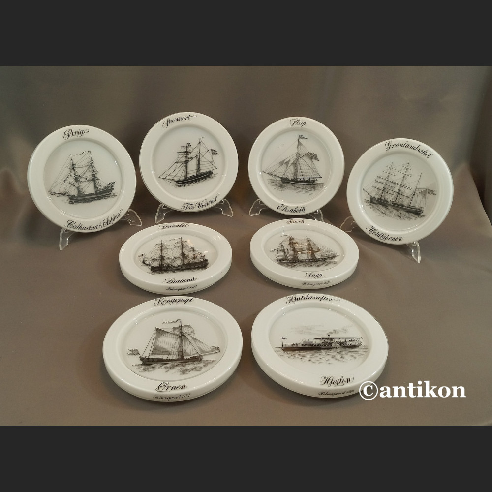 Żaglowce talerze kolekcjonerskie szklane bulaje Żaglowce talerze kolekcjonerskie szklane bulaje
