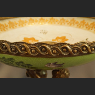 Patera z brązem pałacowa z aniołami 