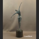 Rzeźba modernistyczna z brązu Tancerz mężczyzna