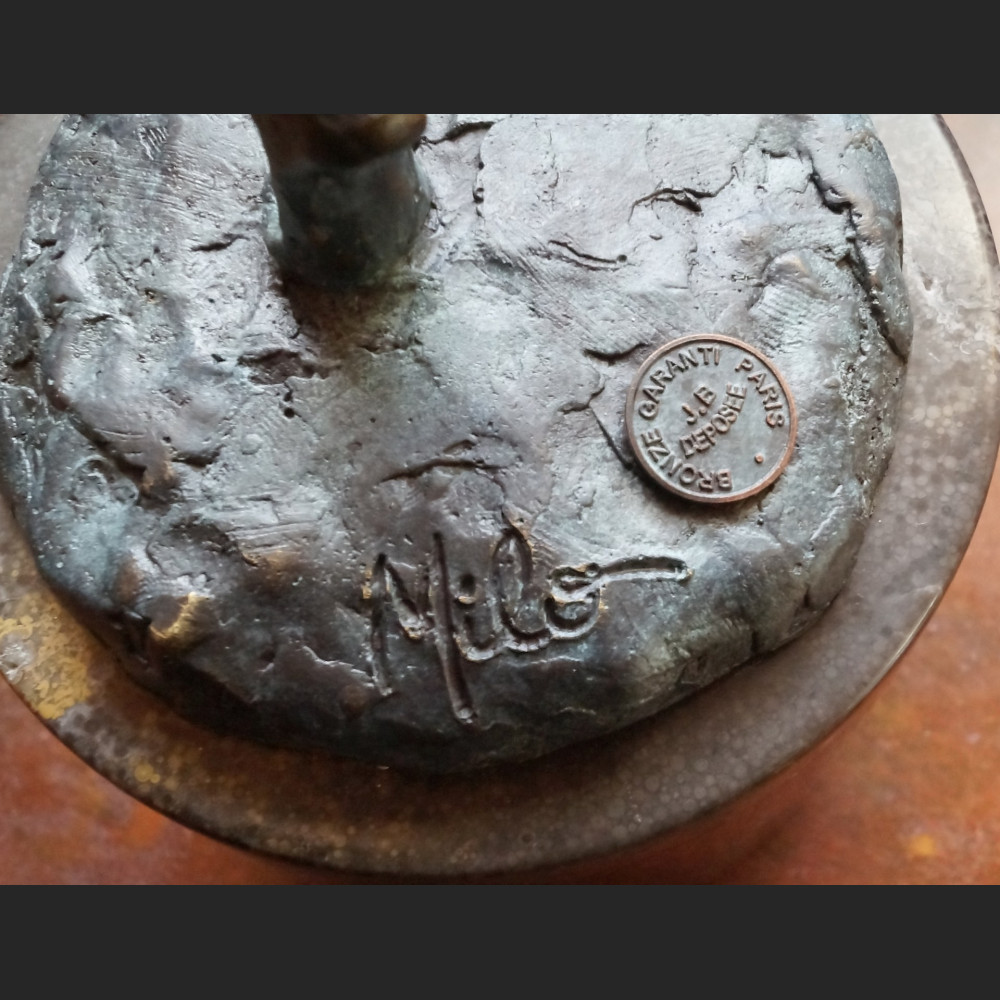 Rzeźba nowoczesna z brązu modernistyczna Tancerka 