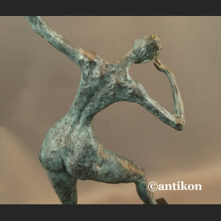 Rzeźba nowoczesna Tancerka duża figura z brązu 