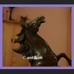 Rzeźba konie kominkowy brąz ogromna figura koń