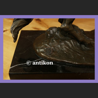 Rzeźba konie kominkowy brąz ogromna figura koń 