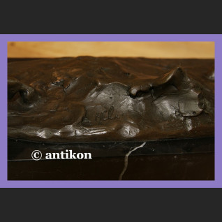 Rzeźba konie kominkowy brąz ogromna figura koń 