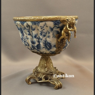 Patera porcelanowa cebulowy wzór z aniołami 