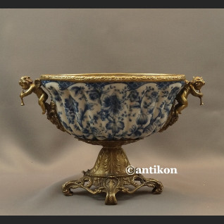 Patera porcelanowa cebulowy wzór z aniołami 