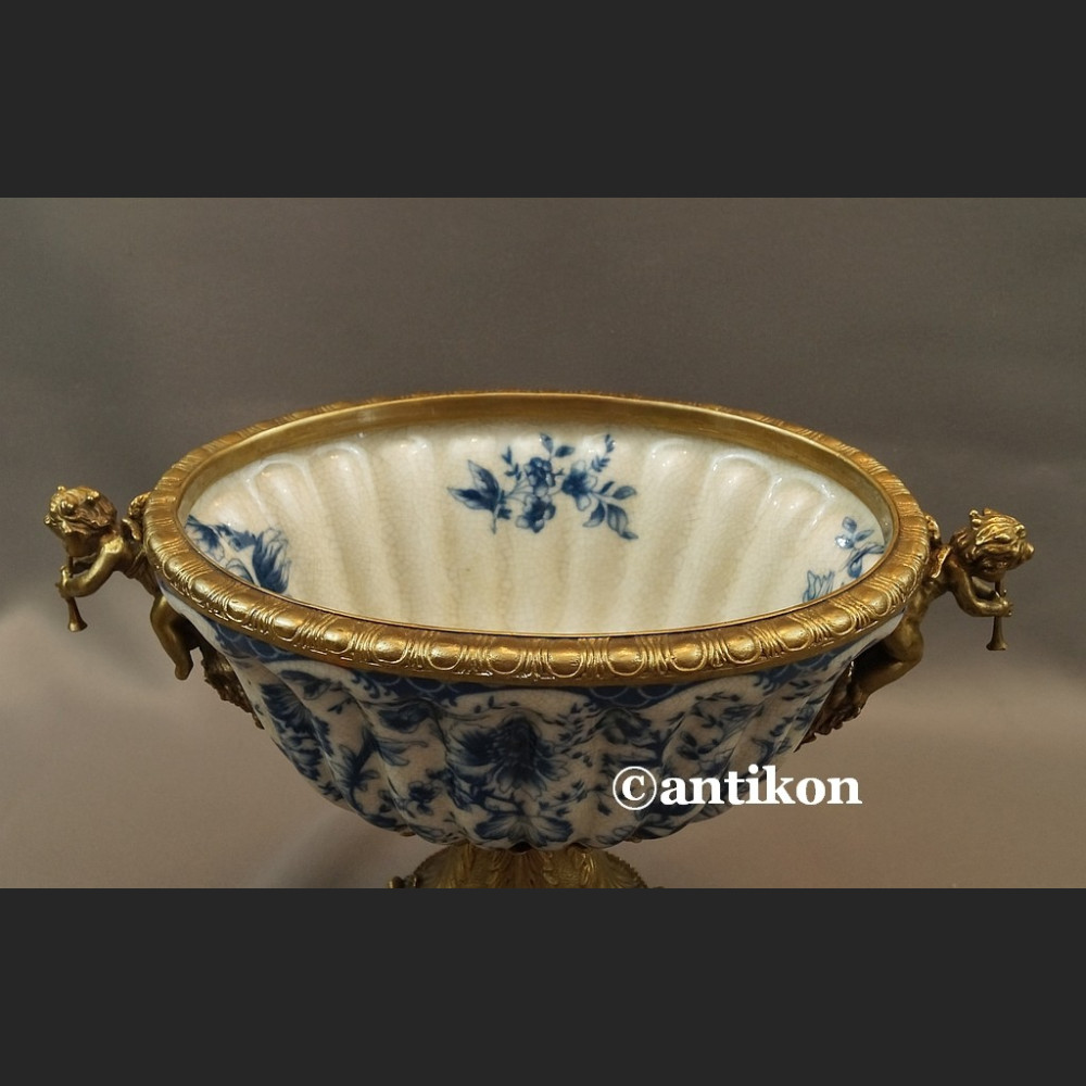 Patera porcelanowa cebulowy wzór z aniołami 