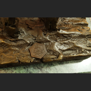 Rzeźba nowoczesna Krzyk wg. E. Munch brąz 