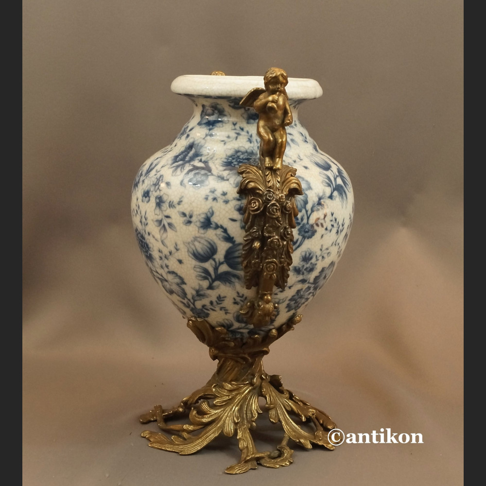 Wazon wzór cebulowy duży z brązem Wazon wzór cebulowy duży z brązem