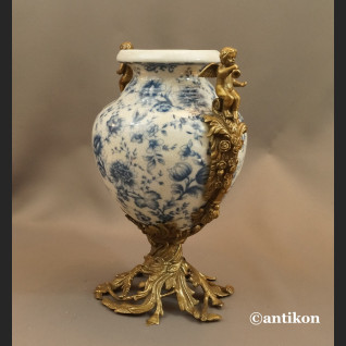 Wazon wzór cebulowy duży z brązem