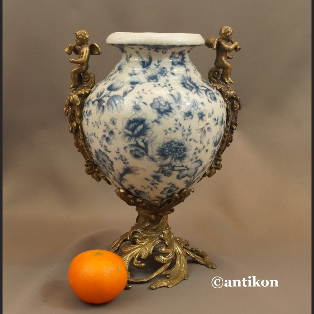 Wazon wzór cebulowy duży z brązem Wazon wzór cebulowy duży z brązem