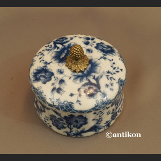 Szkatułka porcelanowa wzór cebulowy kobaltowy Szkatułka porcelanowa wzór cebulowy kobaltowy