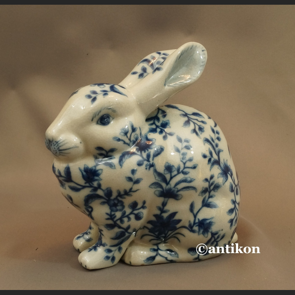 Zajączek wielkanocny kobaltowy wzór Zajączek wielkanocny kobaltowy wzór