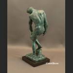 Adam A. Rodin piękny posąg z prawdziwego brązu