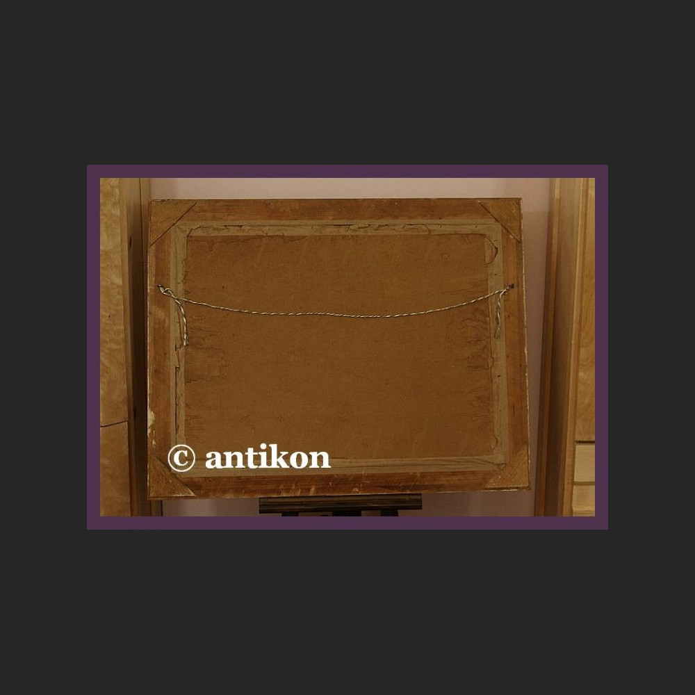 Obraz olejny na desce Widok na jezioro Obraz olejny na desce Widok na jezioro