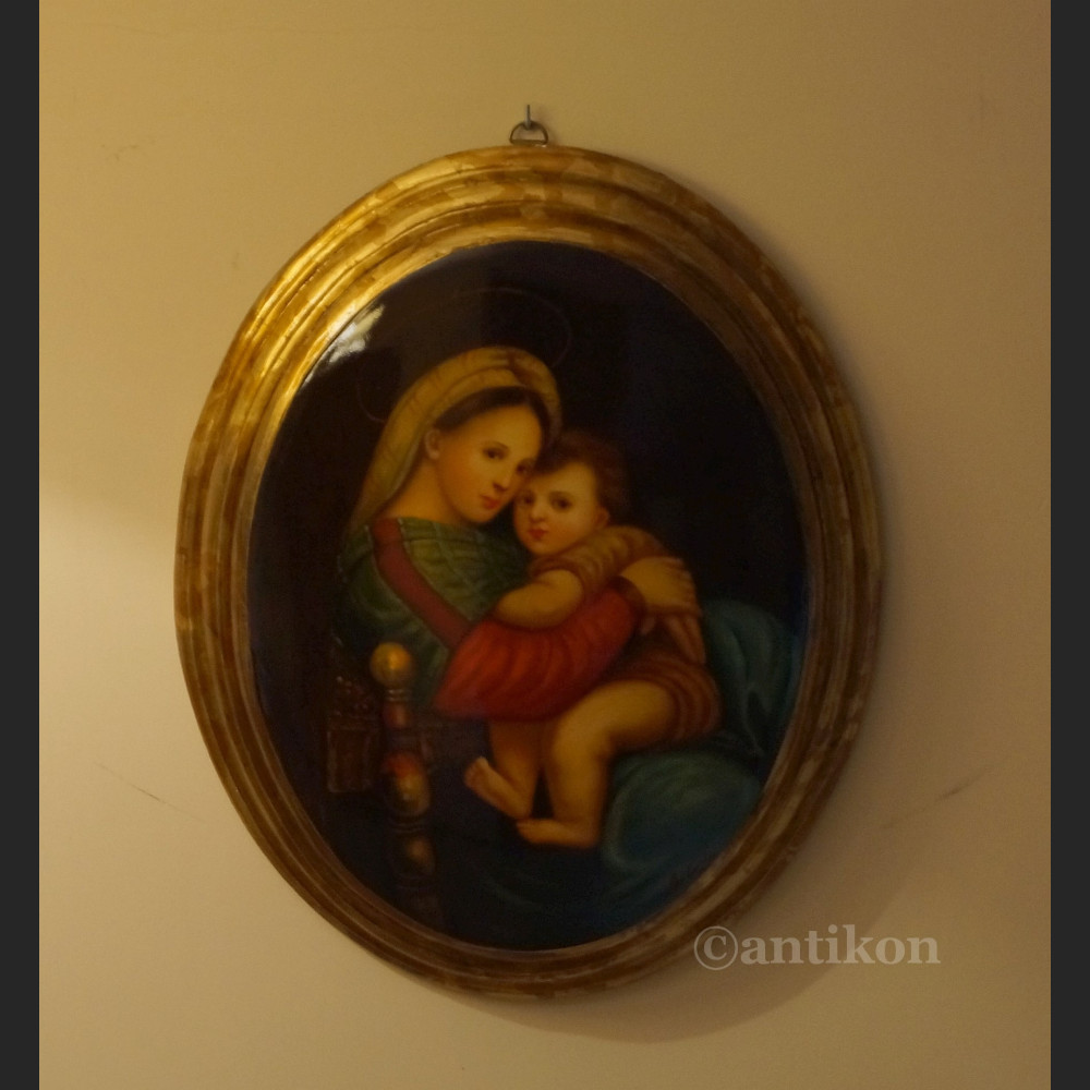 Madonna z dzieciątkiem obraz olejny religijny wg Rafarela Madonna z dzieciątkiem obraz olejny religijny wg Rafarela