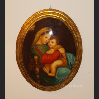 Madonna z dzieciątkiem obraz olejny religijny wg Rafarela Madonna z dzieciątkiem obraz olejny religijny wg Rafarela