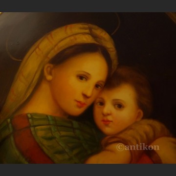 Madonna z dzieciątkiem obraz olejny religijny wg Rafarela