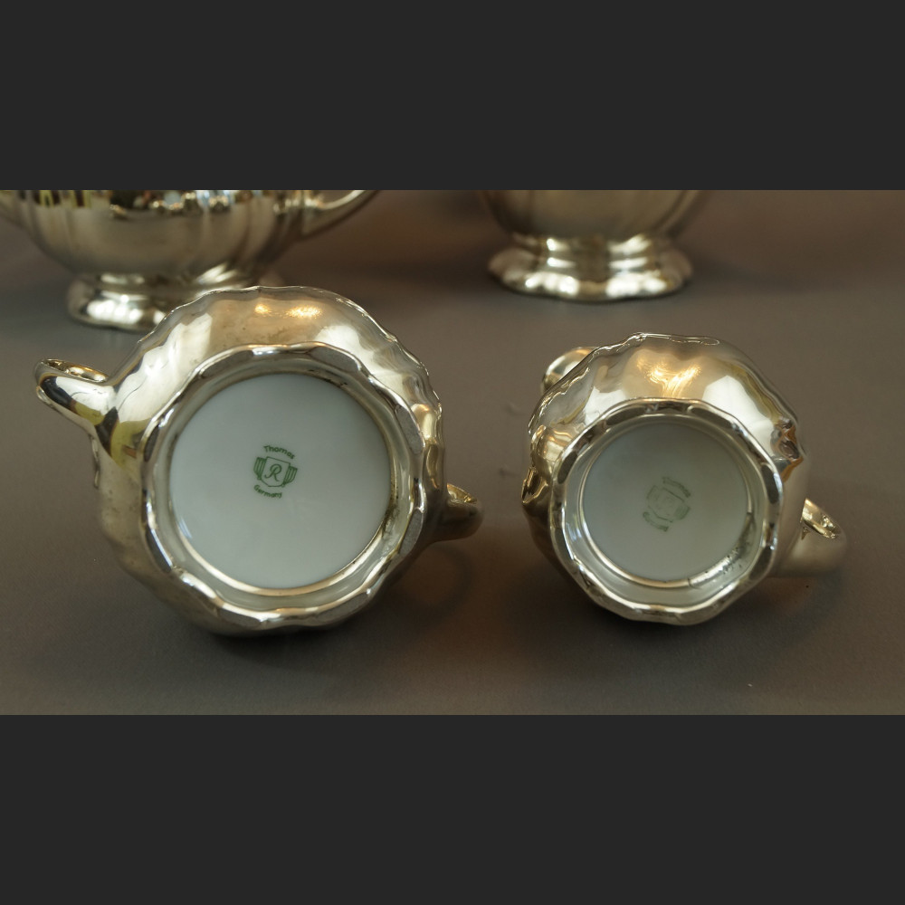 Serwis Thomas gr. Rosenthal posrebrzny dzbanek cukierniczka mlecznik Serwis Thomas gr. Rosenthal posrebrzny dzbanek cukierniczka mlecznik