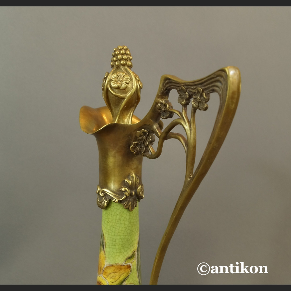 Karafka dzban secesyjny duży piękny porcelanowy Karafka dzban secesyjny duży piękny porcelanowy