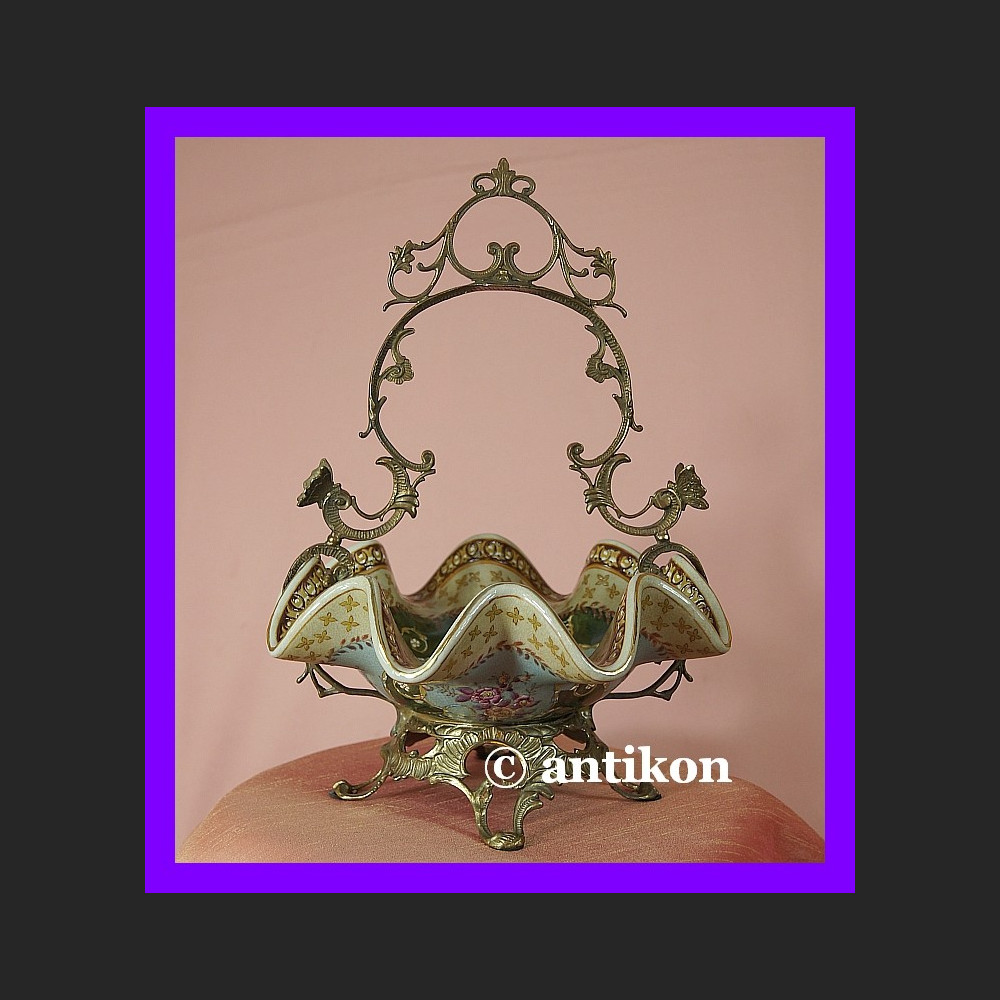 Fantastyczny porcelanowy koszyk patera na owoce Fantastyczny porcelanowy koszyk patera na owoce