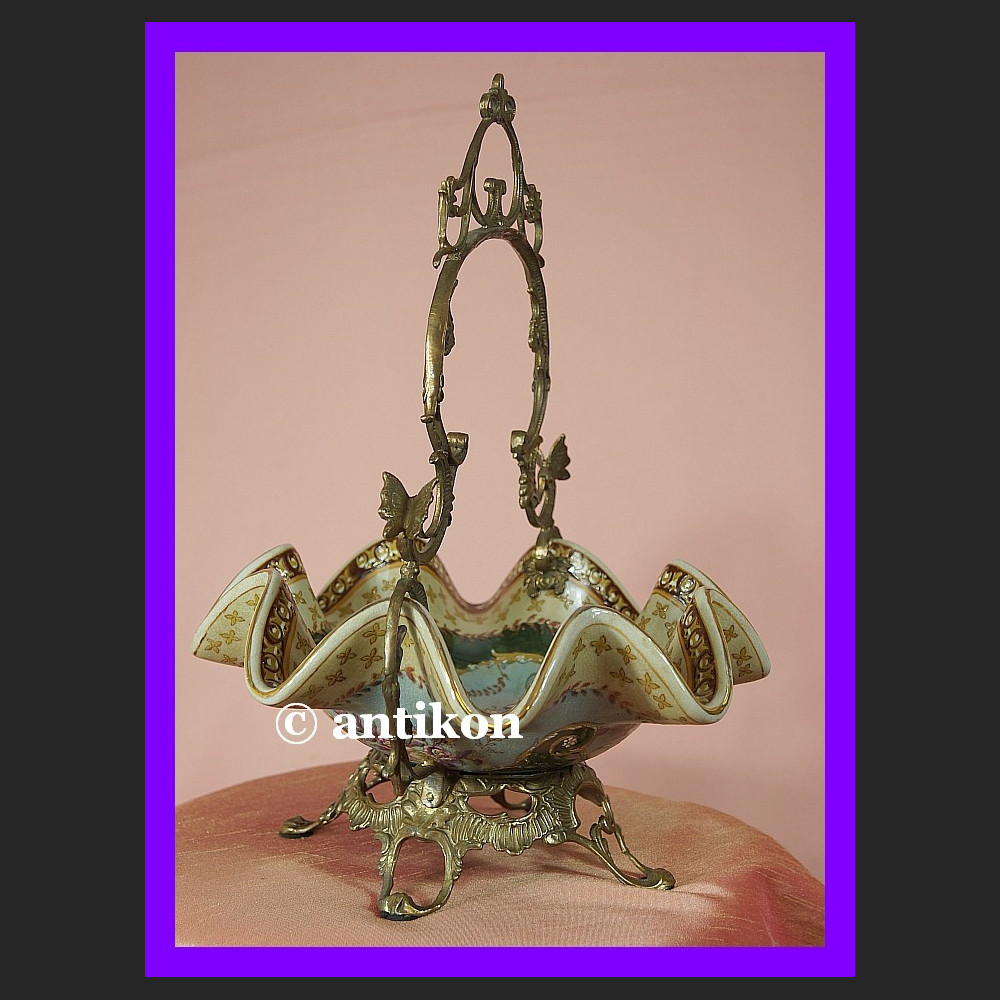 Fantastyczny porcelanowy koszyk patera na owoce Fantastyczny porcelanowy koszyk patera na owoce