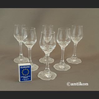 Kieliszki Rosenthal do likieru luksusowy komplet stare szkło 